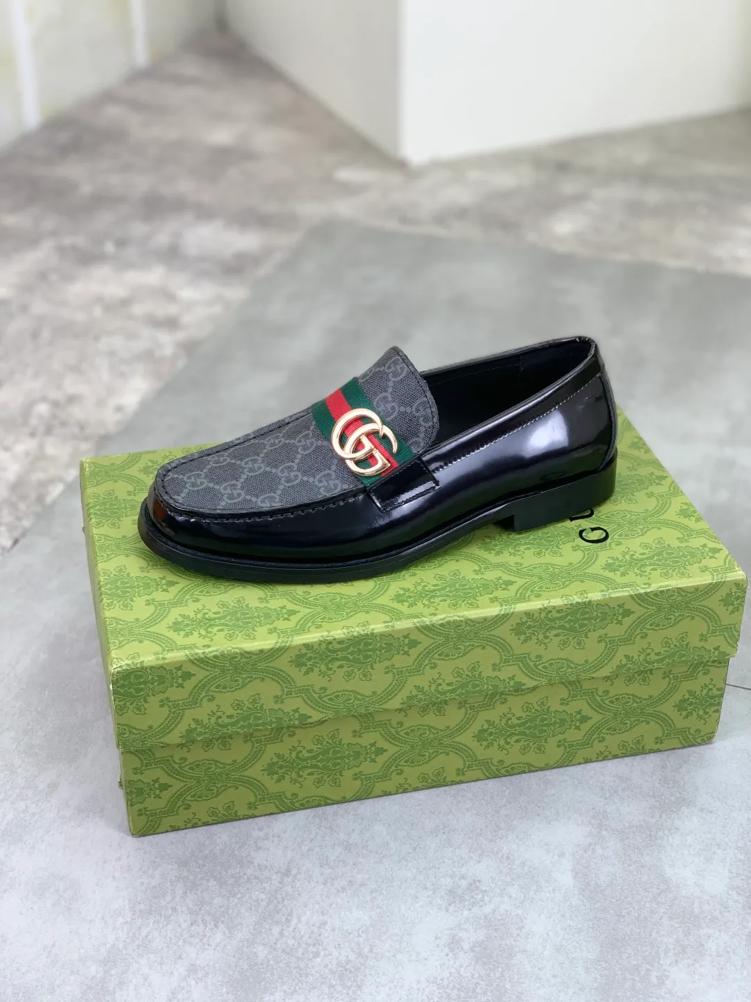 Men's men's shoes 💰P480 [New style] Water-dyed cowhide 💰💎💎💎 [Gucci] GUCCI high-end men's formal business leather shoes, original order 1:1 authentic goods! Original imported high-end open-edge beaded calfskin, original metal buckle, imported first-layer cowhide lining for feet, original outsole, men's shoe size: 38-45, 2️⃣ colors available